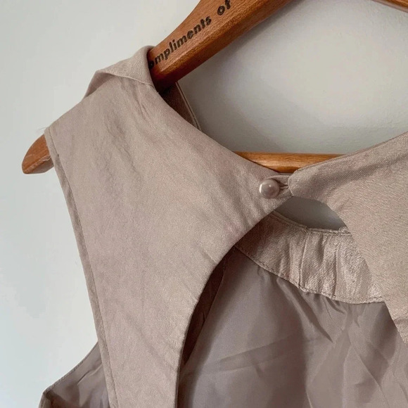 Sleeveless vintage dress  - satin - Koton brand - size 10 - Picture 4 of 6